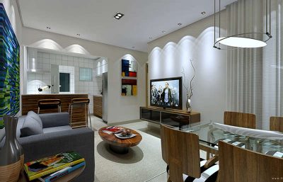 Sala Apartamento modelo Apartamento Modelo Residencial Garcias TTC Construtora